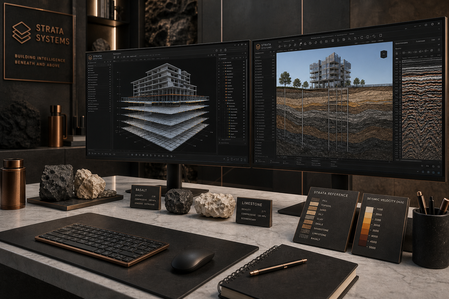 BIM CAD integration workspace with 3D building layers